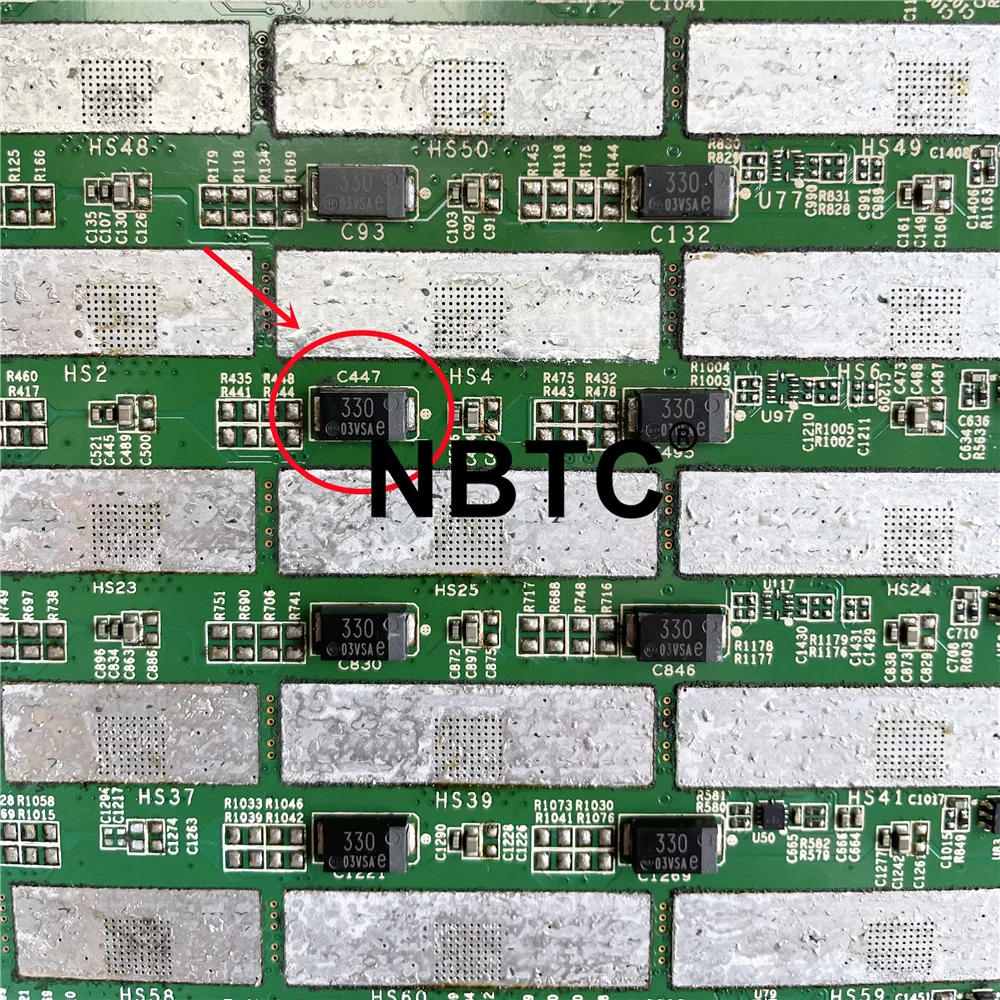 Condensatore 330Uf 2.5V 9Mmu 330 Per Scheda Di Bordo Antminer S17 Serie S19