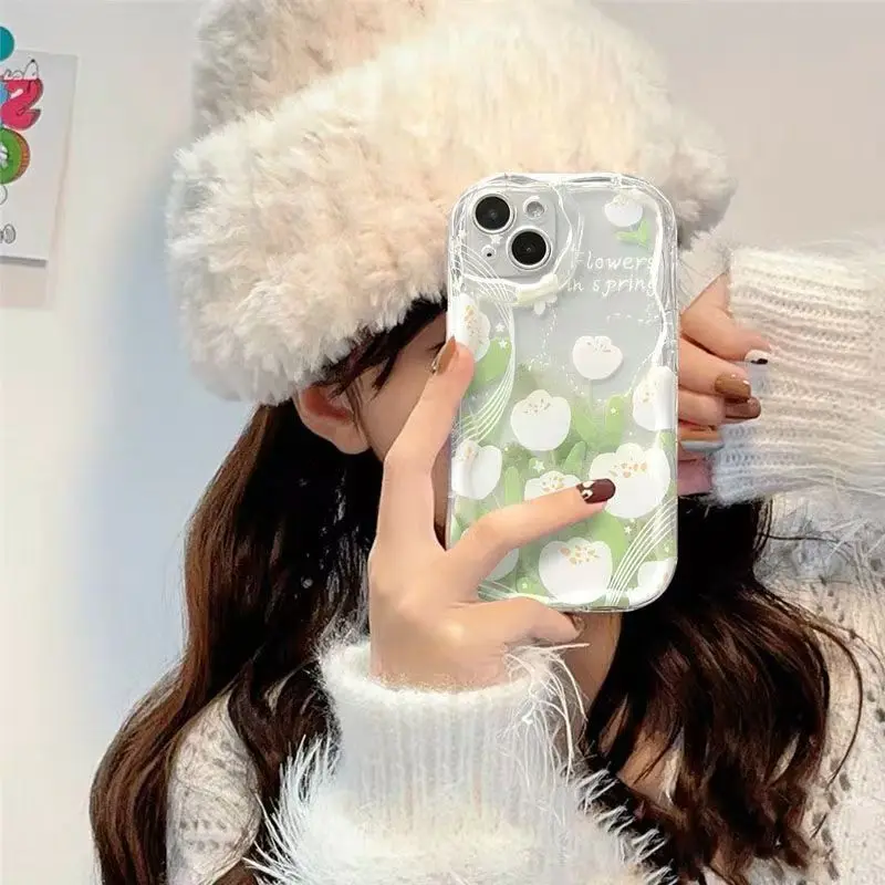 Tulip Flower Wave TPU Phone Case