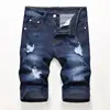 Summer Denim Shorts Men Fahsion Hole Jean Shorts Bermuda Skate Board Harem Mens Jogger Ankle Ripped Wave Knee Length Plus Size 2