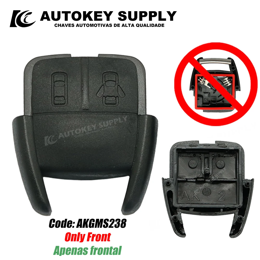 Remote Control Front Shell Only 2 / 3 Button for Chevrolet AutokeySupply AKGMS235 car key shell key shell