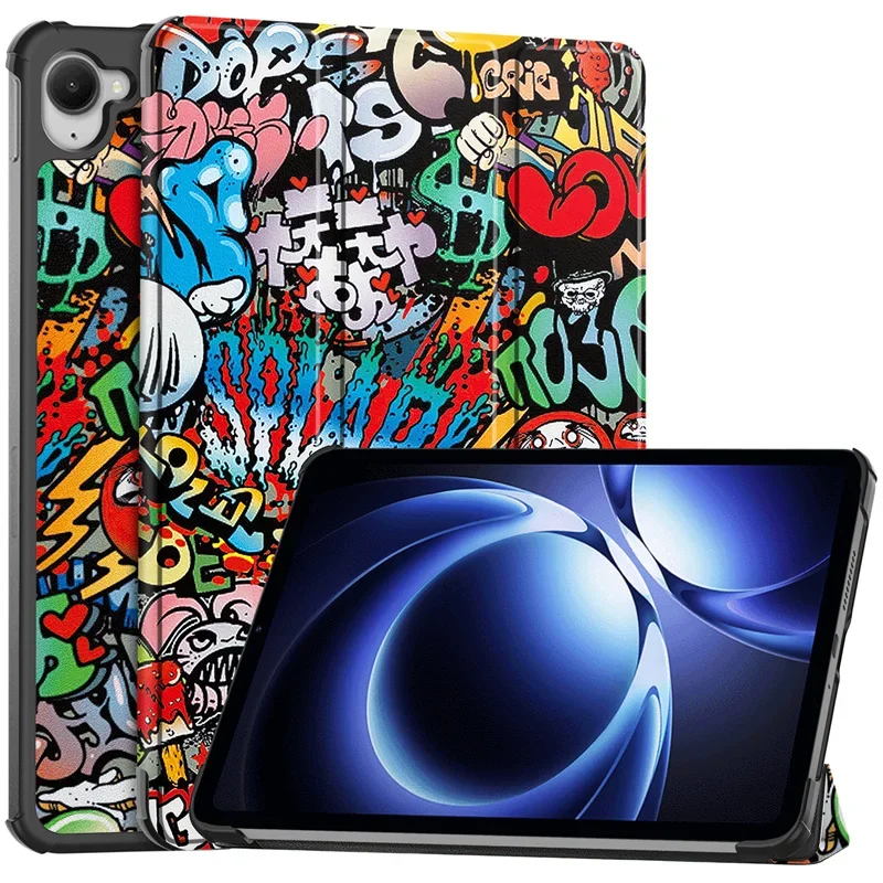 Stylish 8.8-Inch Hard PC Tri-Fold Magnetic Tablet Case with Pen