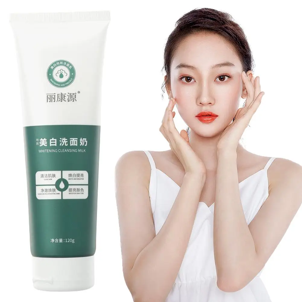 Skin Hydrates Amino Acids Deep Cleansing Pore Refining Moisturizes Whitening Face Foaming Cleanser 120g Wash Facial U0M1