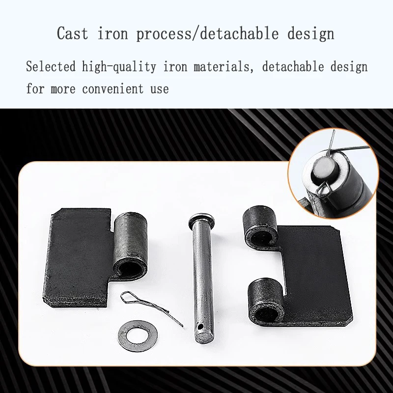 1PCS Thick Heavy-duty Welded Hinges Detachable Iron Door And Carriage Specific Hinges cabinet door hinges,cabinet hinges,stainless steel door hinges