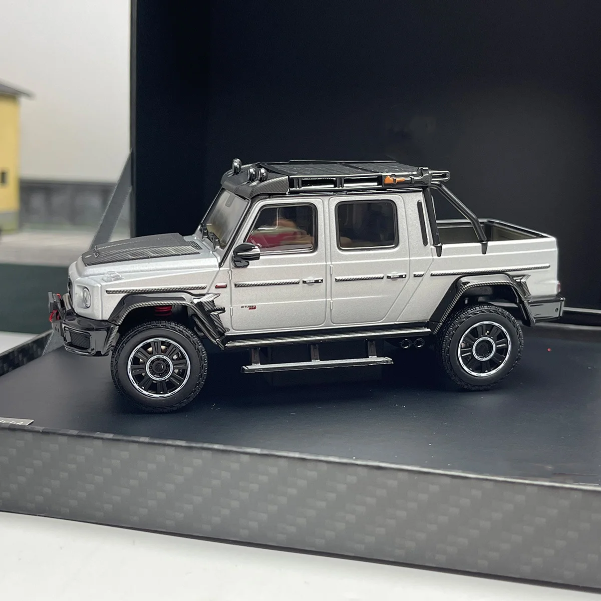 

Diecast 1/43 Scale Mini G800 Adventure Pickup Alloy Simulation Car Model Collection Display Toy Ornament Gift