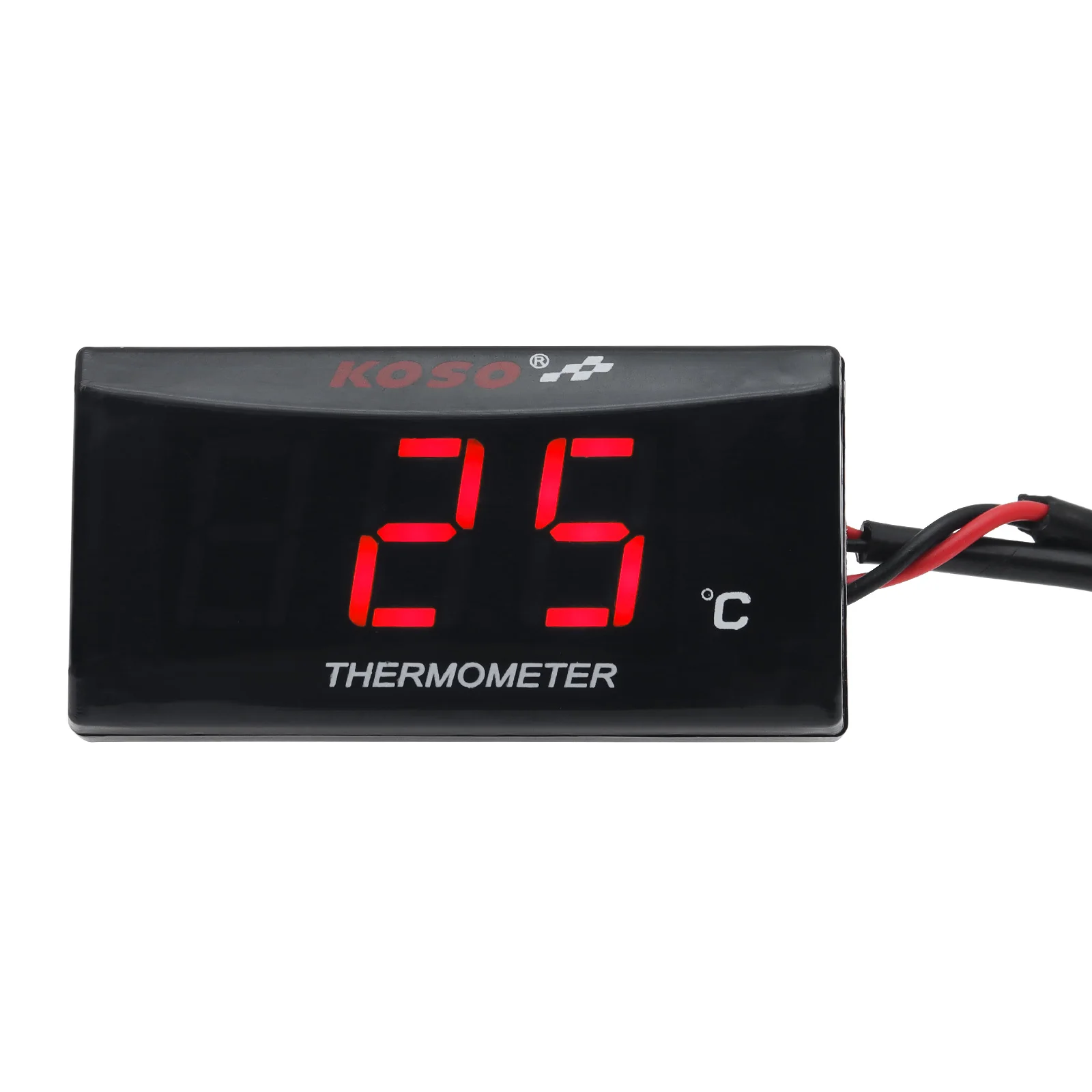Temperature Meter Motorcycle Water thermometerGauge For KOSO 0~120&deg;C Monitor Red Blue Indicator With Sensors Adapter 16 18 22mm