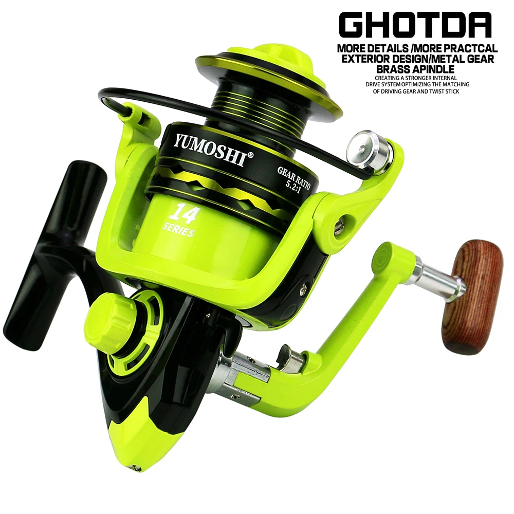 GHOTDA Fishing Reel 2000 3000 4000 5000 6000 7000 High Speed Spinning Reel Casting Carp for Saltwater spinning fishing reels fishing reels