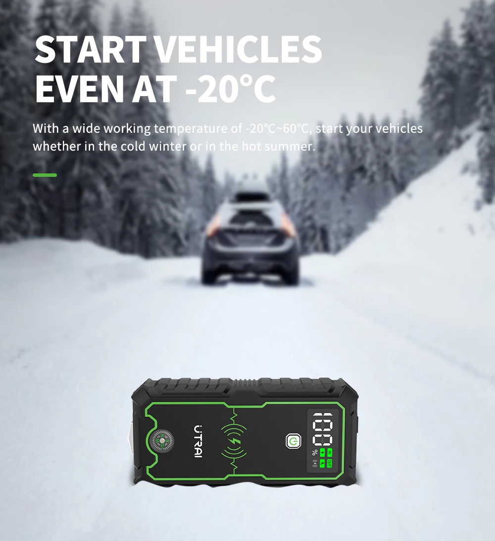 UTRAI Power Bank 2500A Jump Starter Portable Charger Car Booster 12V Auto Starting Device Emergency Car Battery Starter car jump starter jump starter