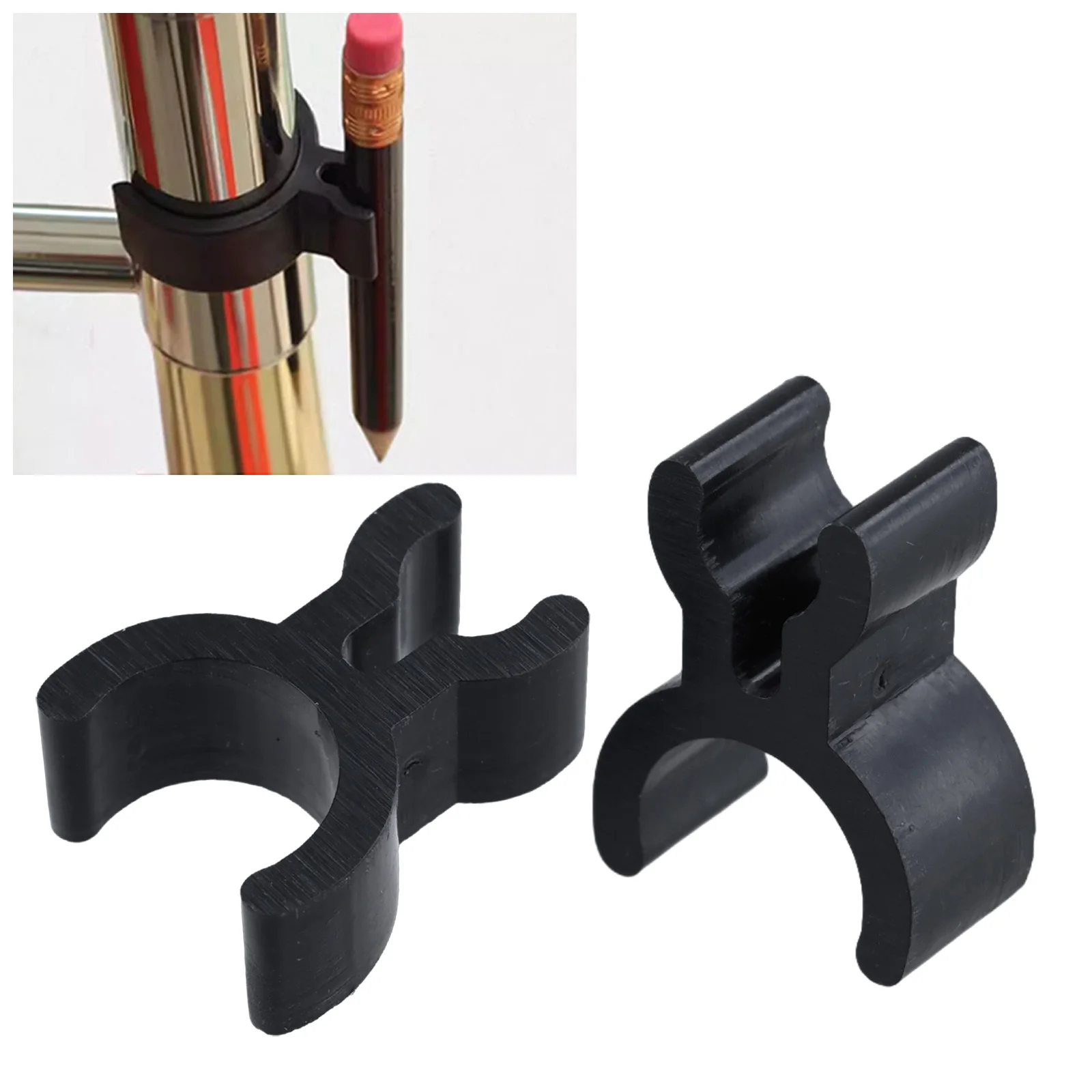 Practical Trumpet Pencil Holder Clips Clips Make Note 2.3x1.8cm/0.9x0.7 Inch 2/20 Pieces And It Is Ready For Immediate Use.