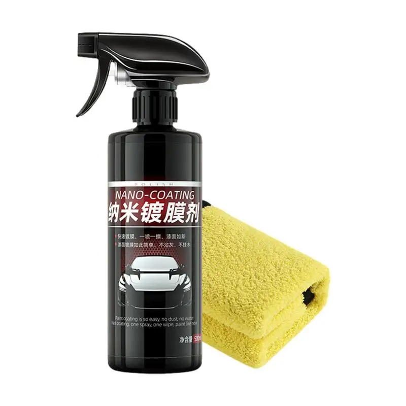 

Quick Coating Spray Wax 500ml Car Coating Nano Mist High Protection Auto Shield Coating Waterless Car Paint Repair Nano Spray
