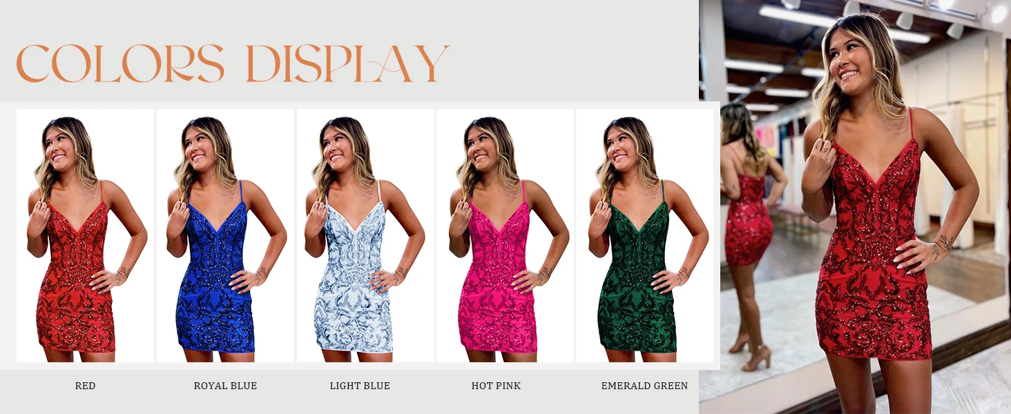 funkelndes Homecoming-Kleid