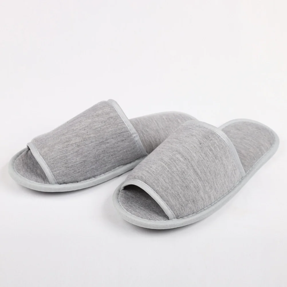 Slippers Travel Slipper Hotel Footwear Foldable Open Knitted Sandals Folding Portable Cotton Spa Airplane Toe Lightweight travel slippers