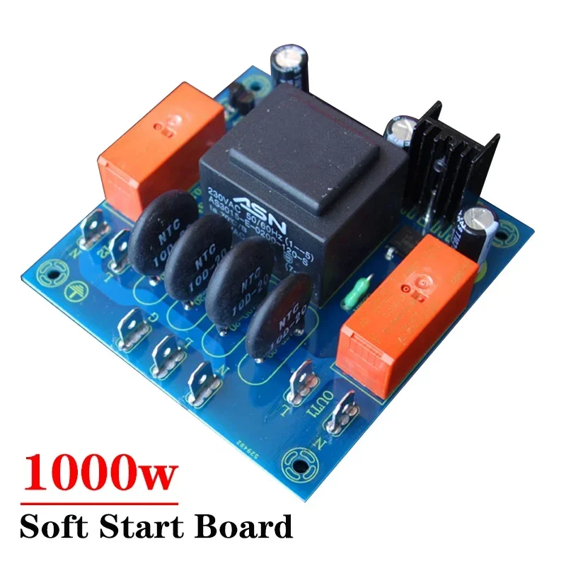 

Плата мягкого пуска 1000 Вт, высокая мощность должна быть оснащена самоблокирующимся переключателем для использования для усилителя звука «сделай сам»