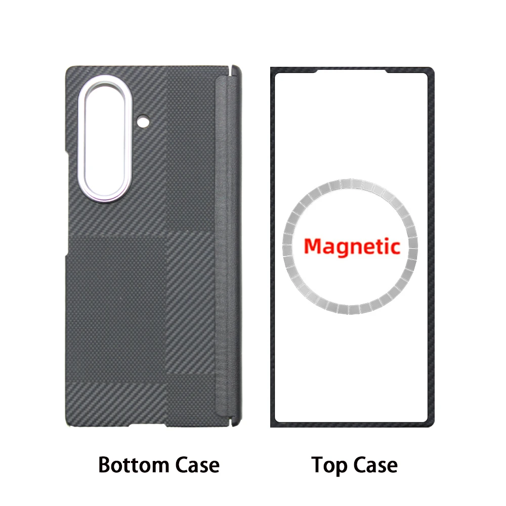 Sleek Carbon Fiber Magnetic Phone Case - Ultra-Thin Aramid Protection