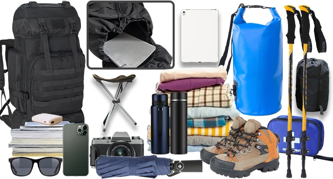 80L Hiking Backpack Camping Rucksack