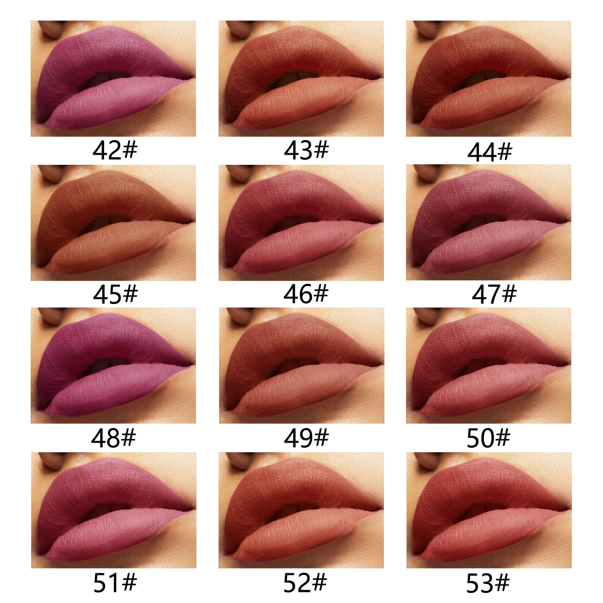 12 color lipliner suit matte matte high color waterproof and color fast lipstick pen for Valentine's Day 2