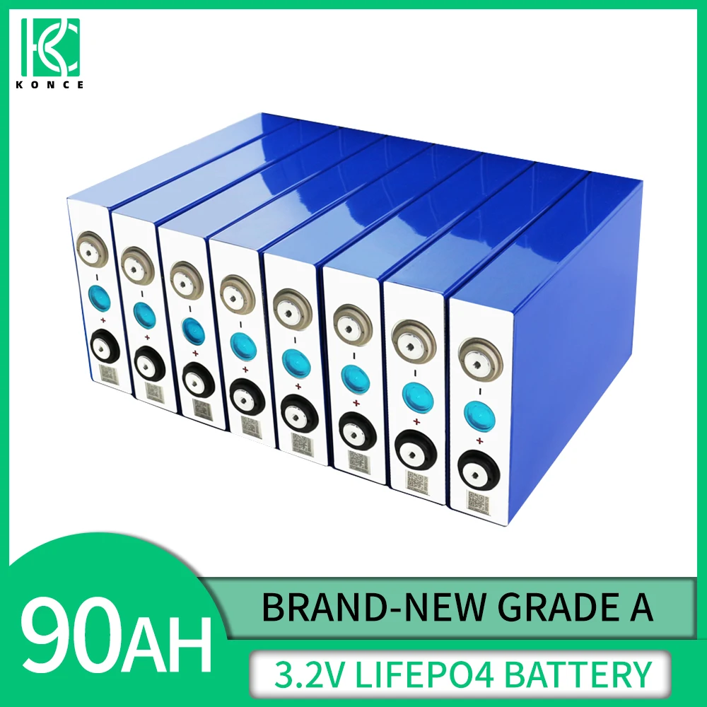 4pcs 3.2V brand new Lifepo4 90AH lithium iron phosphate canister DIY 12V 24V 48V rechargeable battery pack EU/U.S. duty- | Электроника