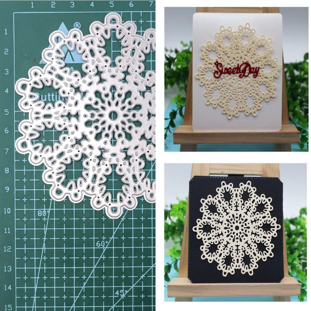 Snowflake Cutting Dies Christmas Metal Cutting Dies Stencils Die Cut for DIY Scrapbooking Album Paper Card Embossing