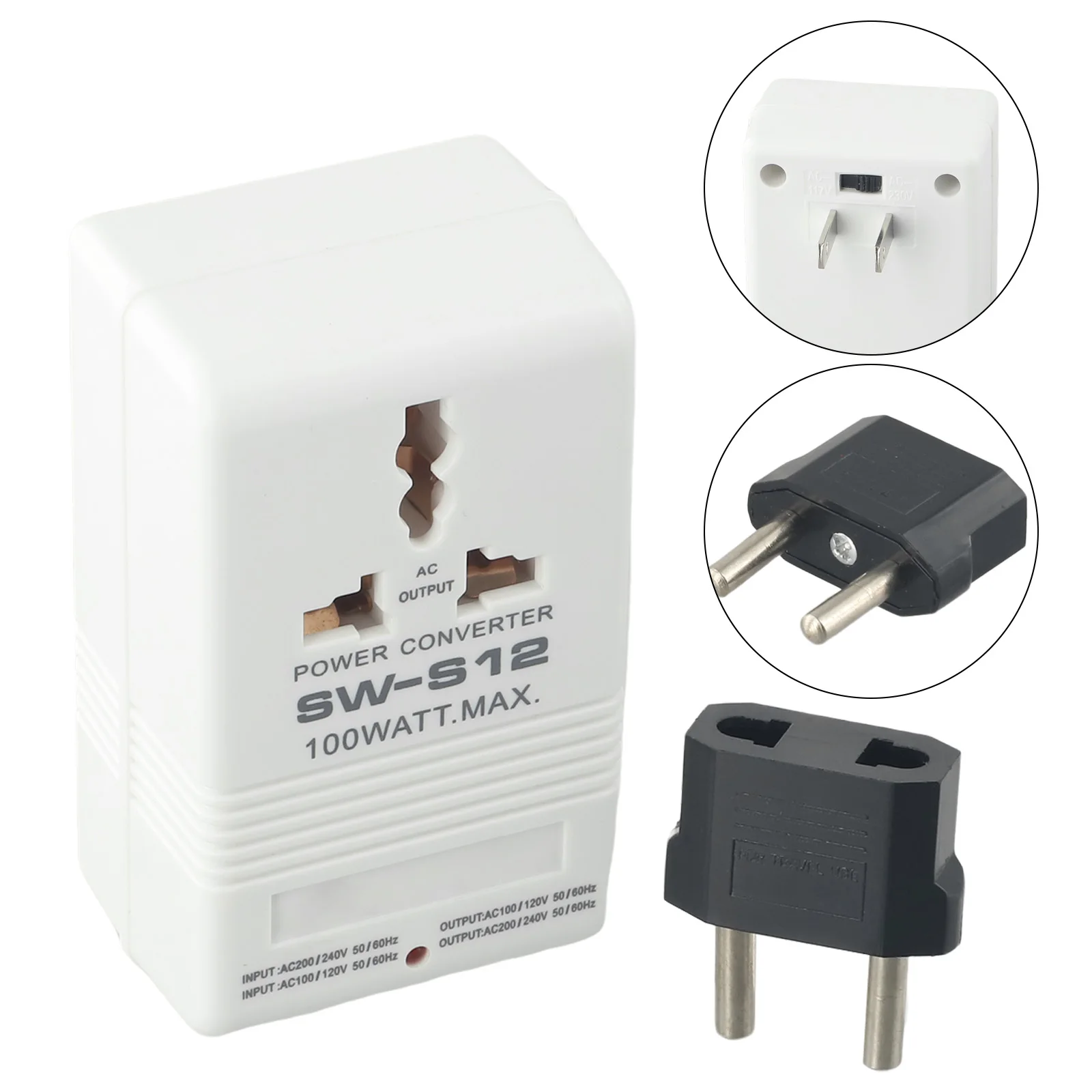

Durable Power Converter Eu Adapter 100W 110V/120V To 220V/240V Converter Transformer EU Adapter Power Converter Transformer