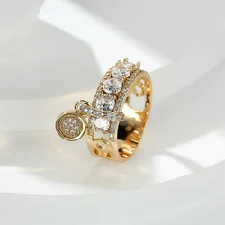 Elegant Royal Blue Stone Ring in Yellow Gold - Luxury Women's Wedding and Engagement Jewelry Gift - 8 (Gold White)