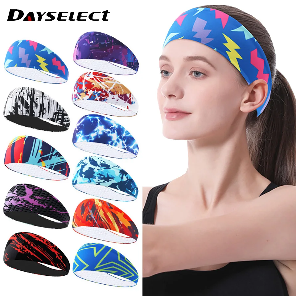 

Elastic Yoga Headband Sweat Bandage Sport Head Hair Band Workout Tennis Fitness Jog Basketball Running Sweatband Women Men