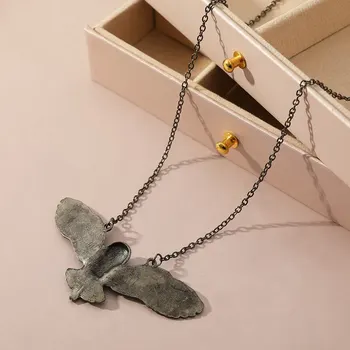 Vintage Owl Moon Necklace