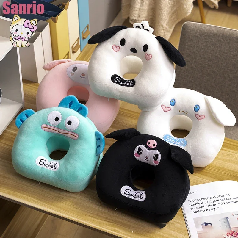 

Sanrio My Melody Kuromi Cinnamoroll Kawaii Cartoon Cushion Students Office Nap Party Pillow Cute Fashion Anime U-shaped Pillow
