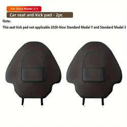 Leather Car Seat Back Protective Mat - Anti - Scratch & Kick Protector (1 pair Full Seat Pad)