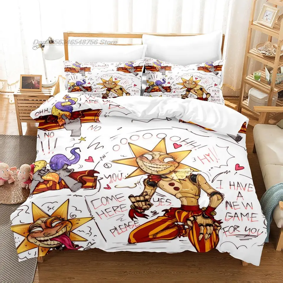 HEVUMYI Set copripiumino king size, 7 pezzi, per tutte le