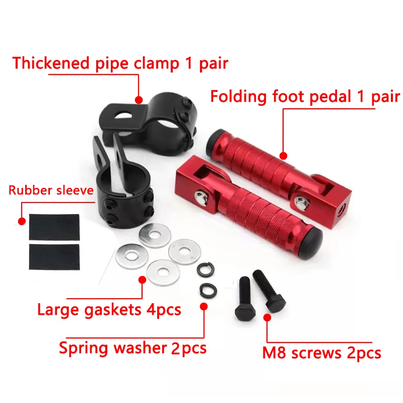 23-27mm Clamp CNC Motorcycle Part Universal Pedals Motorcycles Folded Footrest Mopeds Scooters bicycle motorbike motorcycle accessories,motorcycle footrests,motorcycle foot pedals