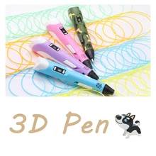

3D DIY Pen LED Screen 3D Printing Pen With PLA Filament Toys printer part Design Drawing for Kids Christmas Birthday Gift