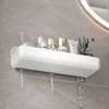 Bathroom Shelf No Drill Wall Mounted Shampoo Bottle Shower Corner Rack Toilet Storage Rack Plastic Bathroom Kitchen Accessories 5