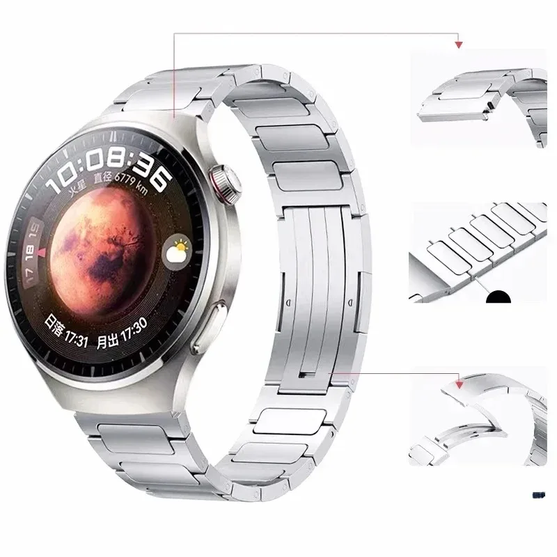 Luxury 22mm Titanium Breathable Watch Strap - Premium Bracelet Design