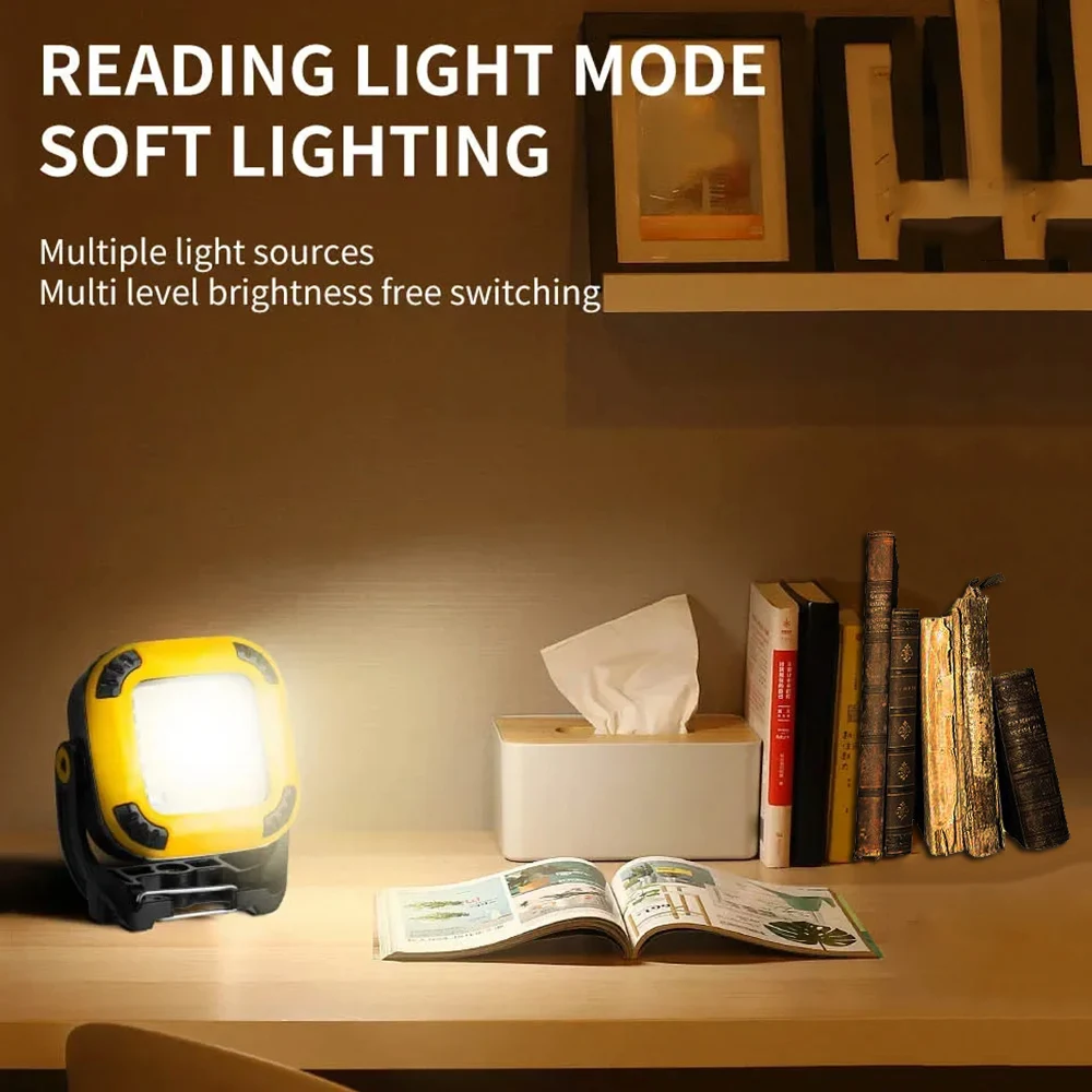 Super Bright Portable Camping Lantern Mini COB Working Light Rechargeable Torch Outdoor Camping Emergency Work Lamp With Hook