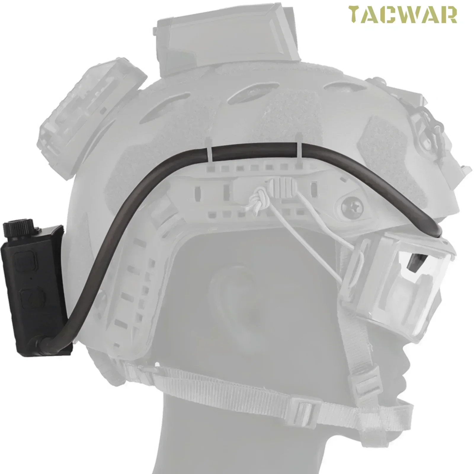 Ventilateur anti-buée sans fil pour lunettes tactiques de pêche - Réglage vitesse ajustable
