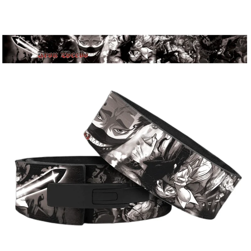 Leather Weightlifting Belt Anime Style Weight Lifting Lever Belt for