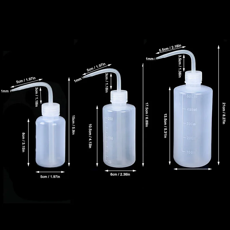 3 Bottiglie Con Beccuccio Da 250 Ml - Flaconi Spremibili Per Liquidi, Irrigazione E Lavaggio - Foto 7