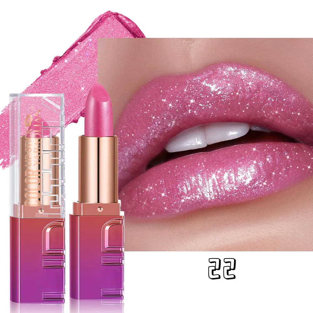 Schimmernder Perlglanz Lippenstift Mit Goldpartikeln Metallic_voghion.com