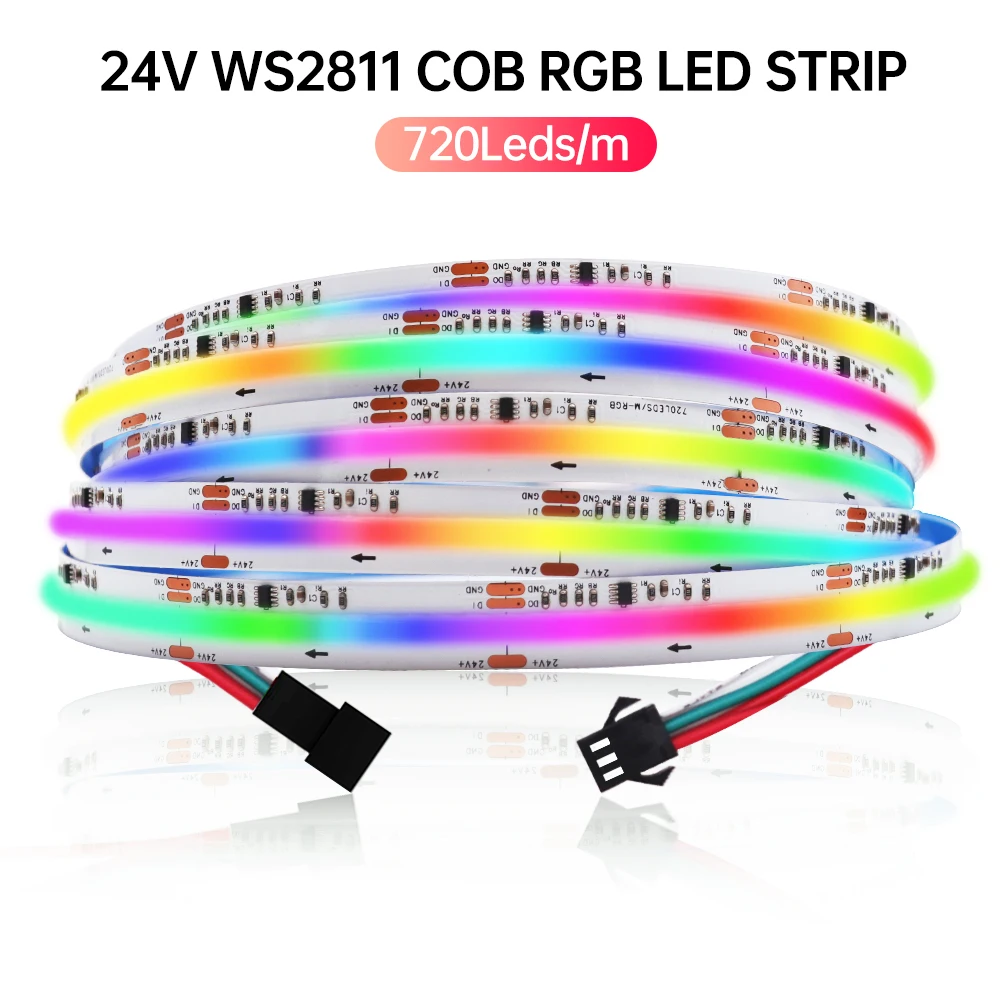 RGBIC LED Neon Strip light Addressable 12v 24v Rainbow Chasing Lights  Waterproof ws2811 Flexible Tape Dreamcolor Rope Tube LAMP