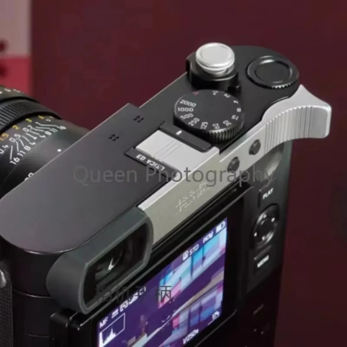 Mount Hot Shoe Metal For Thumb Up Grip Made Digital Camera For Leica Q3 Camera Accessories Photography Para Fotos camera holder