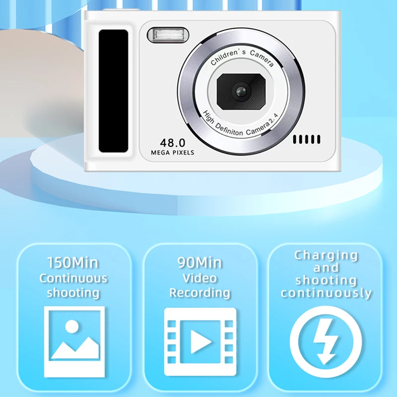 Portable Retro CCD Digital Camera with Auto Focus
