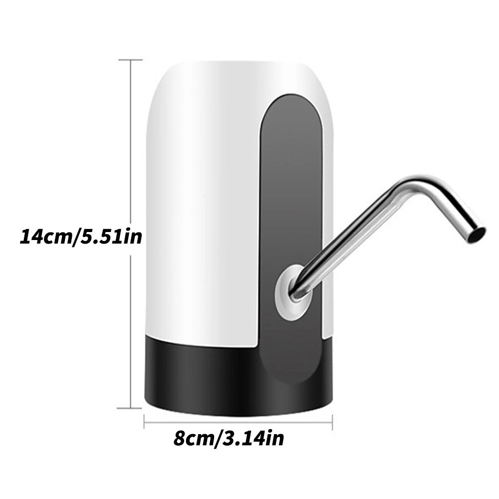 Usb Rechargeable Water Bottle Pump Automatic Electric Water Dispenser Water Bottle Pump One Button Switch Kitchen Tools