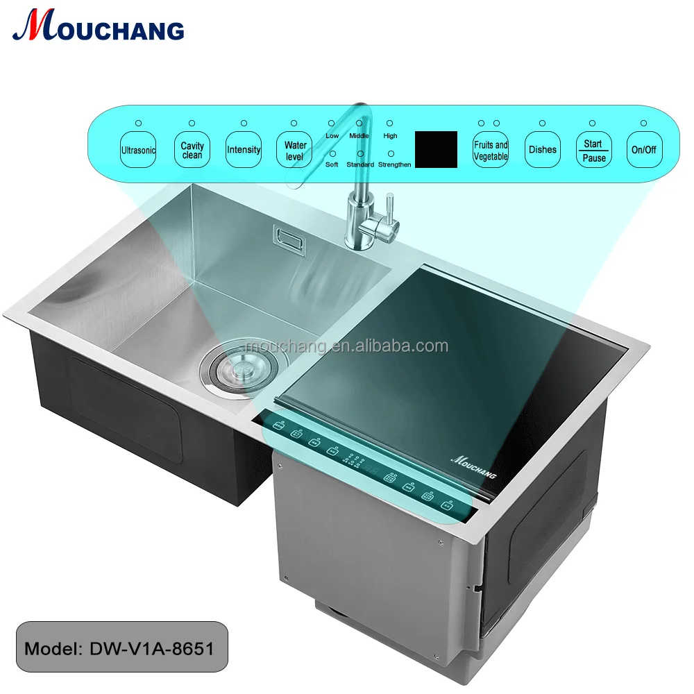 DW-V1A-8651 Multifunctional Ultrasonic Fruit And Seafood And Glass, Dishwasher Sink Dishwasher Soap Dispenser Dishwasher 2