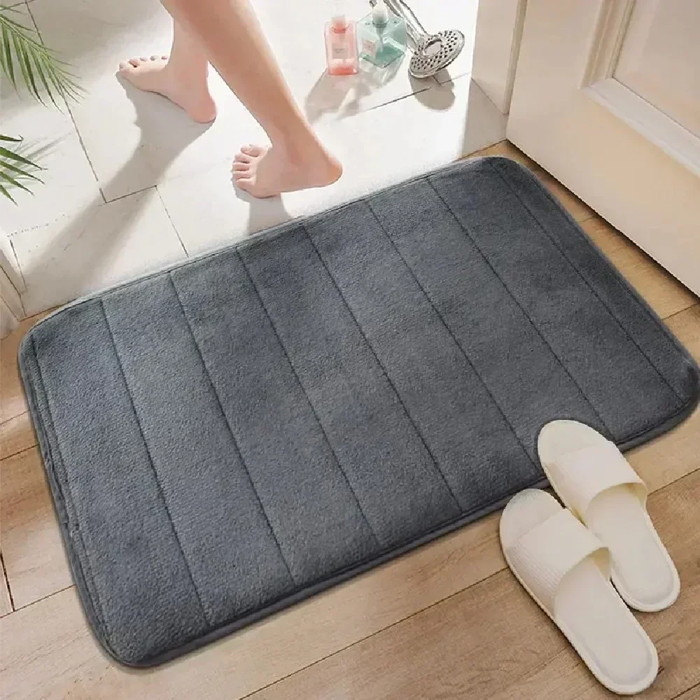 3-Piece Memory Foam Bath Mat Set 6