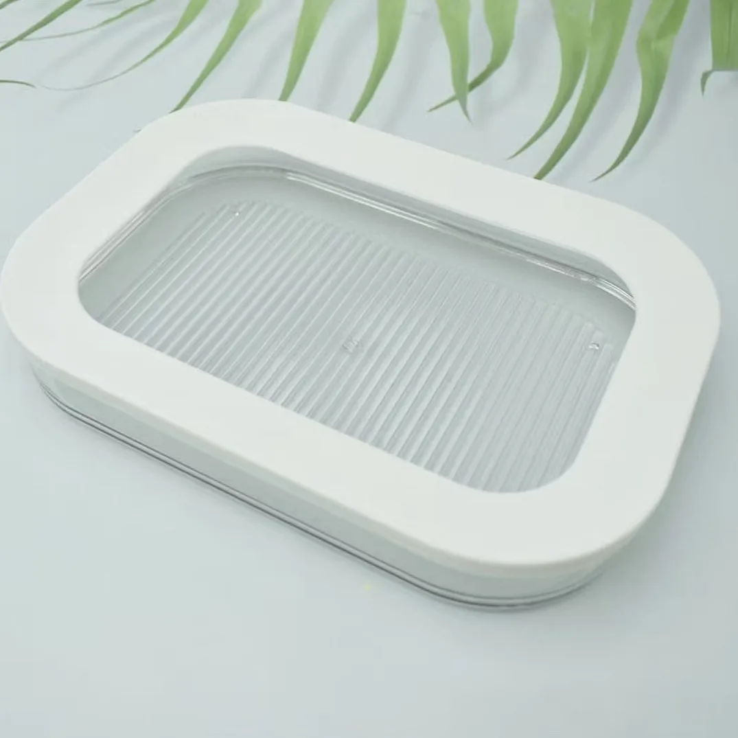 Refrigerator-Safe Stackable Meat Storage Container with Lid