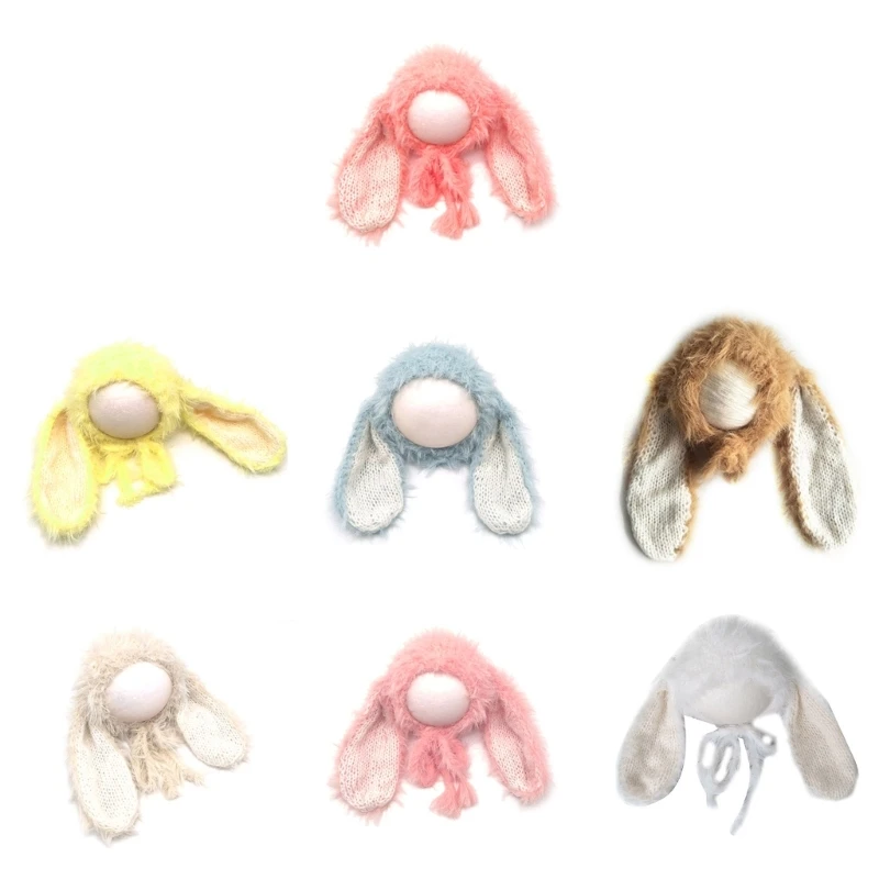 Unisex Photo Props Rabbit Ears Hat for Baby Newborn Universal Festival Supplies