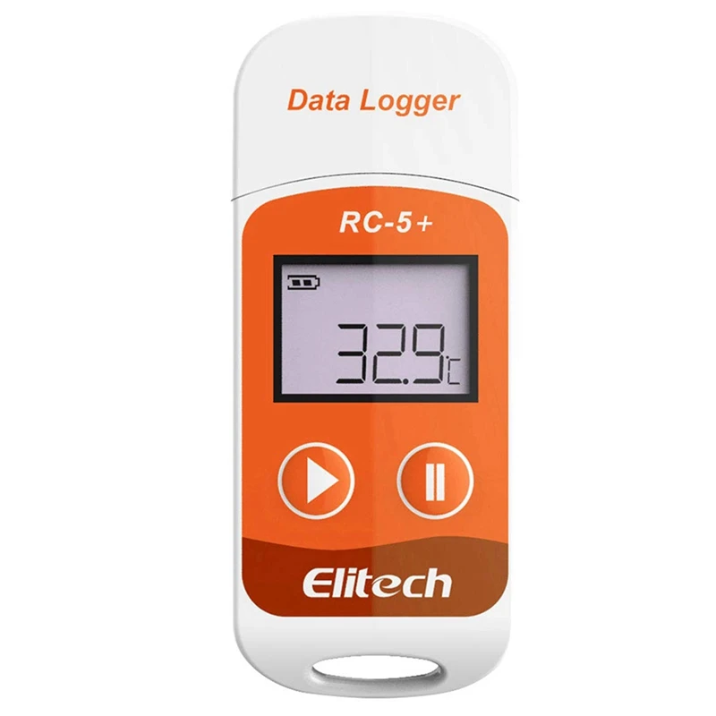 

Регистратор температурных данных Elitech 3X RC-5 + PDF USB, многоразовый регистратор 32000 точек для охлаждения
