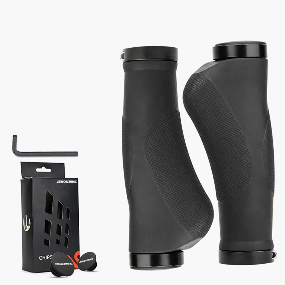 Bicycle Handle Cover Bicycle Rubber Meatball Grips with Lock Ergonomic Bike Grip for Electric Bike MTB Road Bike