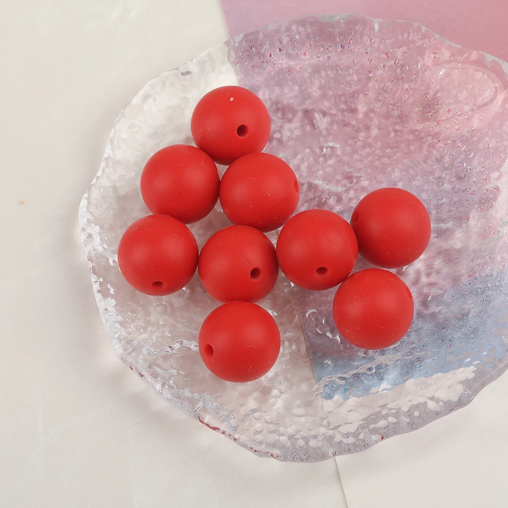 Cordial Design 100Pcs 12/15MM Choose/Silicone Material Beads/Baby Edible Beads/Chewable/Jewelry Accessories/DIY Making Findings - cordial