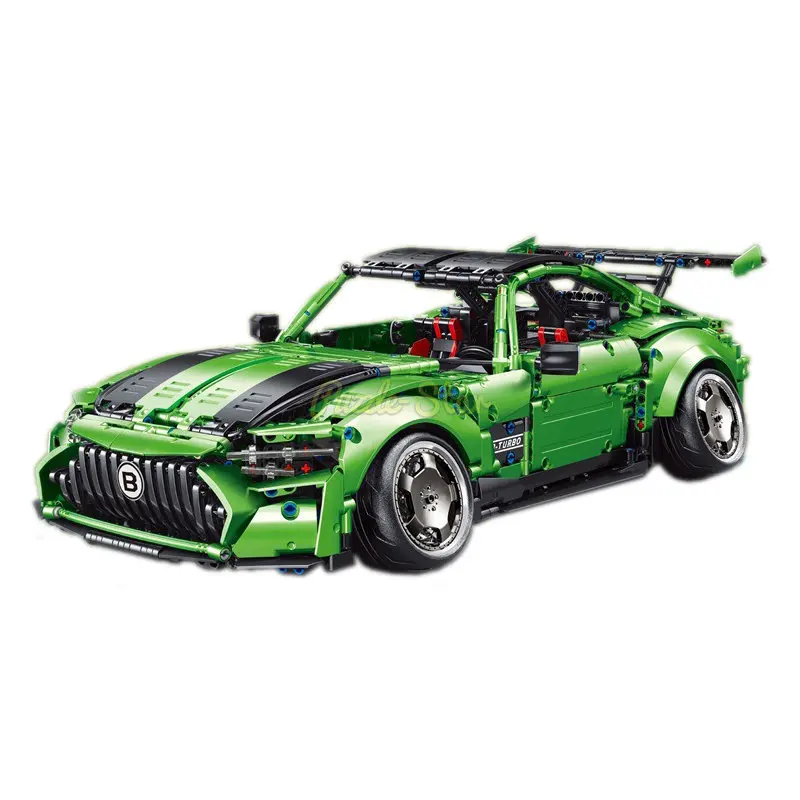 

Limited Edition Metallic Paint Racing Car MOC T5019 Model Building Blocks Bricks Creative Vehicle Set Toy Boys Kids Gift