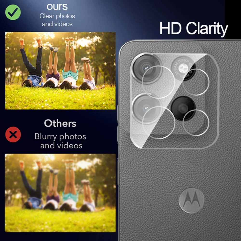 2-Pack 3D Full Cover Camera Lens Glass Screen Protector